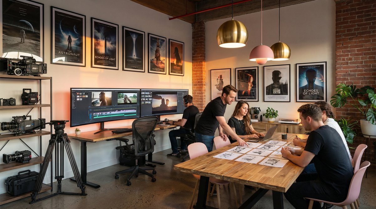 抖阴影视传媒公司办公环境